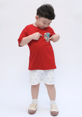 Quần Short Khakis Bé Trai Trắng Kem Mỏ Neo