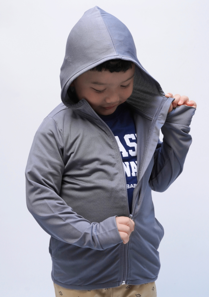 Áo Khoác Chống Nắng Tia UV Bé Trai Xám