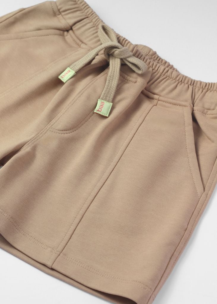 Quần Short Thun Diễu Chỉ Bé Trai Be