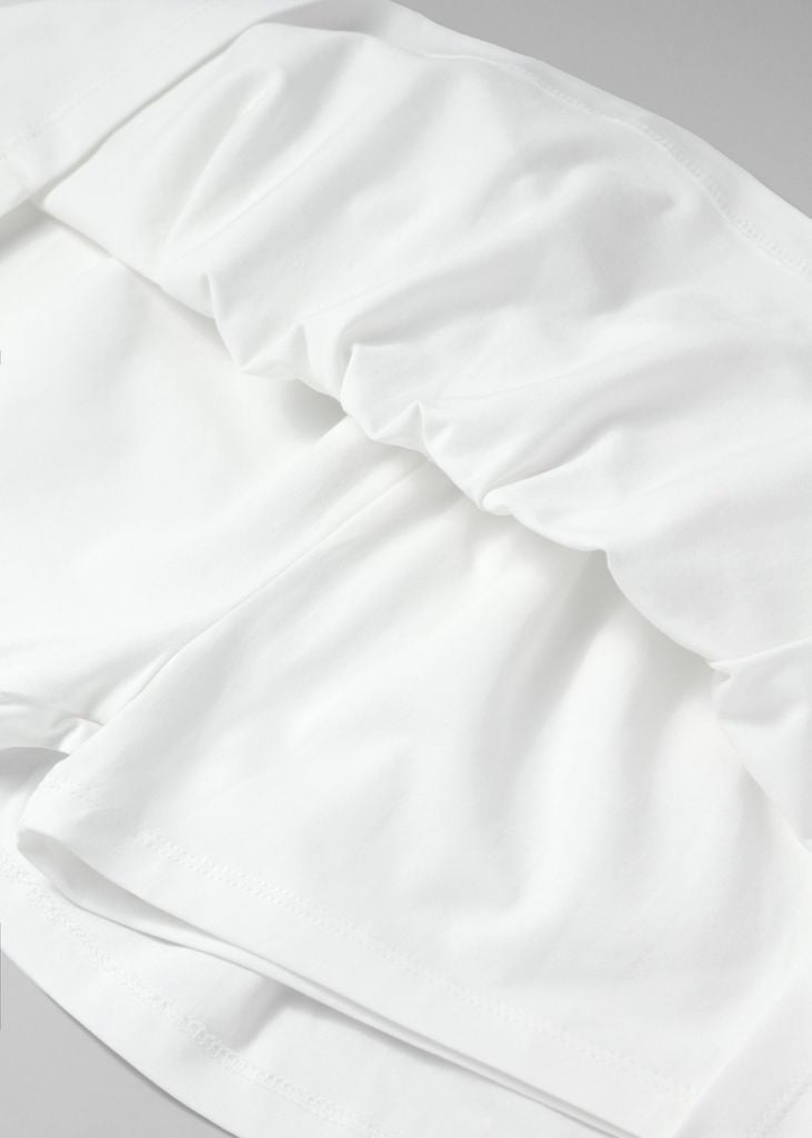 Set Áo Thun Lửng & Chân Váy Bé Gái 195gsm Trắng Endless Summer