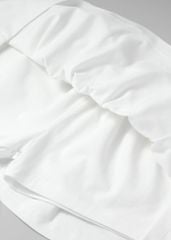 Set Áo Thun Lửng & Chân Váy Bé Gái 195gsm Trắng Endless Summer