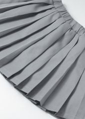 Chân Váy Quần Xếp Ly Bé Gái Xám