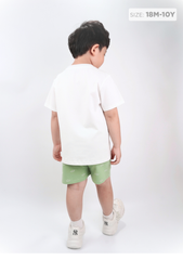 Đồ Bộ Ngắn Tay Bé Trai Trắng Cá Mập Lướt Ván