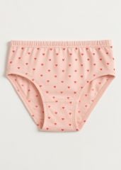 Set 3 Quần Chip Tam Giác Cotton Bé Gái Hồng Trái Tim (Ngẫu Nhiên)