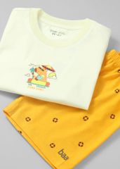Đồ Bộ Ngắn Tay Bé Trai Kem Capybara Summer