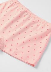 Set 3 Quần Chip Đùi Cotton Bé Gái Hồng Trái Tim (Ngẫu Nhiên)