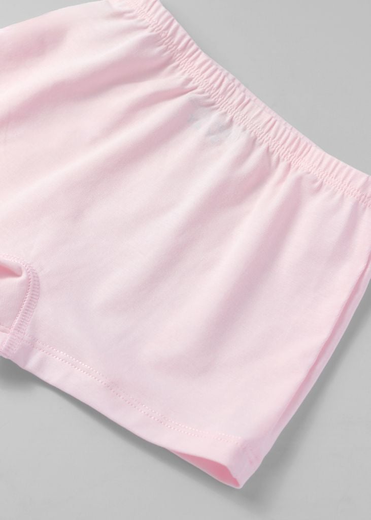 Set 3 Quần Chip Đùi Cotton Bé Gái Hồng Trái Tim (Ngẫu Nhiên)