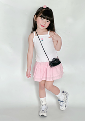 Chân Váy Quần Bé Gái Kate Kiểu Hồng Nhạt 03