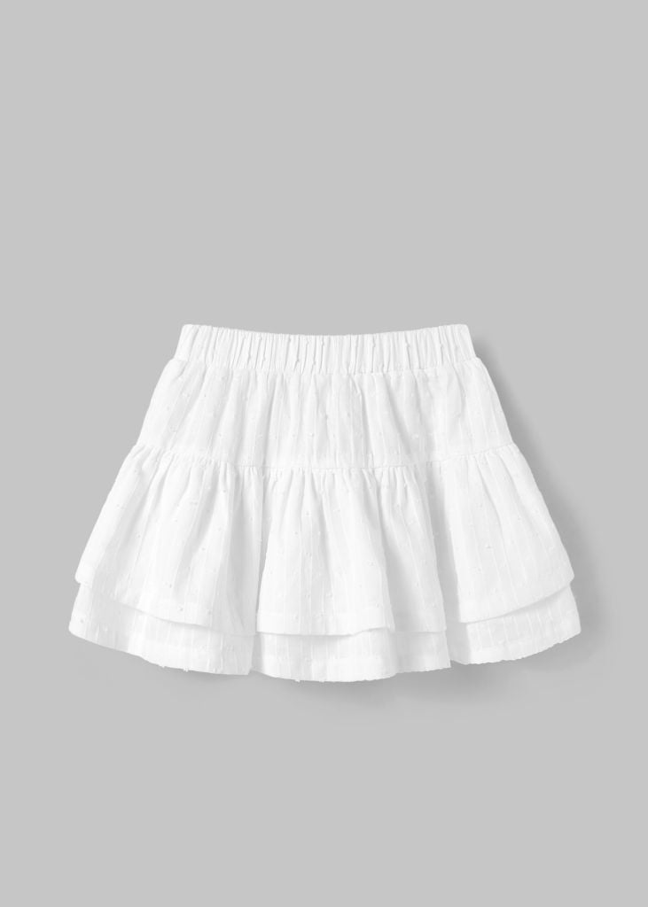 Chân Váy Quần Bé Gái Kate Kiểu Trắng Kem 03