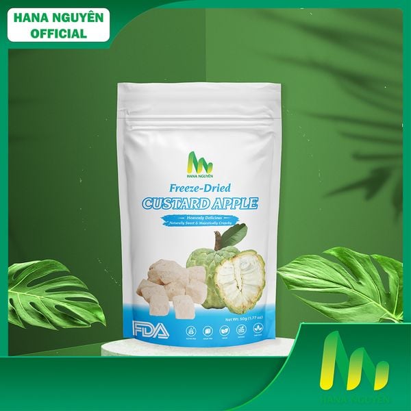  Mãng cầu na sấy thăng hoa HANA NGUYÊN, món ngon bổ dưỡng lạ miệng 