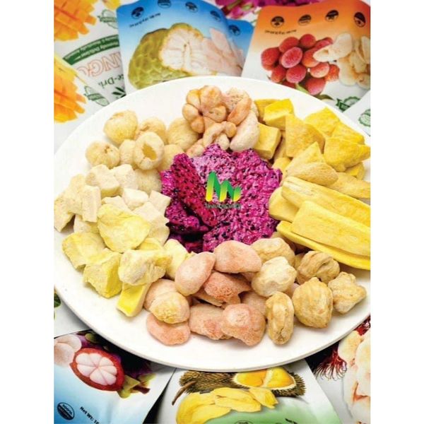  Combo đậm đà 9 món trái cây sấy thăng hoa túi 18g HANA NGUYÊN 