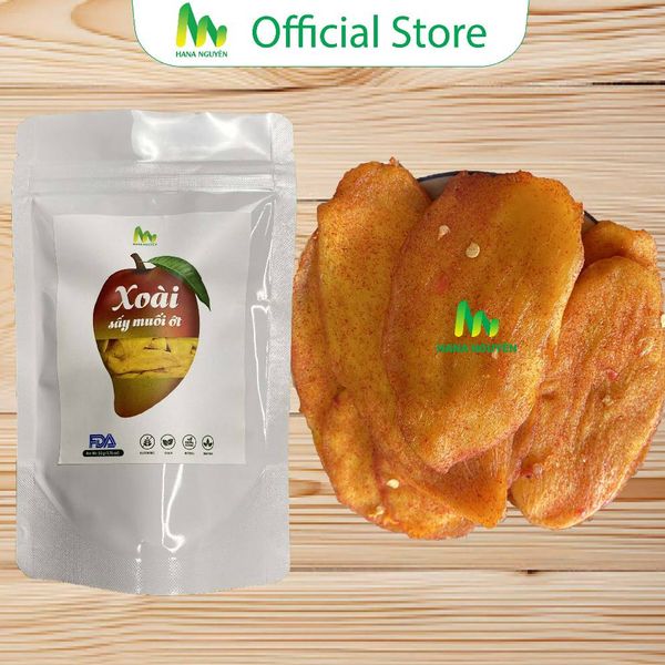  Xoài sấy dẻo muối ớt 50g Thương Hiệu HANA NGUYÊN 