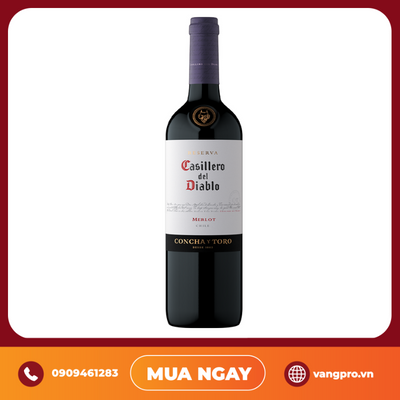 VANG ĐỎ CHILE CASILLERO DEL DIABLO RESERVA MERLOT
