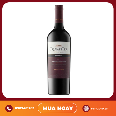 VANG ĐỎ ARGENTINA TRUMPETER RESERVE CABERNET SAUVIGNON 14%