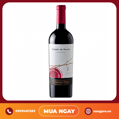 VANG ĐỎ CHILE CONCHA Y TORO CARMIN DE PEUMO CARMENERE 2008