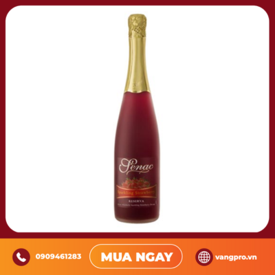 VANG SỦI TÂY BAN NHA SENAC SPARKLING STRAWBERRY JUICE 0%