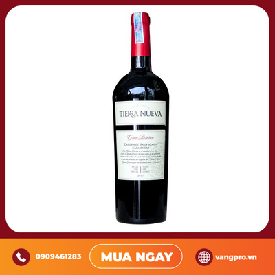 VANG ĐỎ CHILE TIERRA NUEVA GRAN RESERVA CABERNET SAUVIGNON - CARMENERE