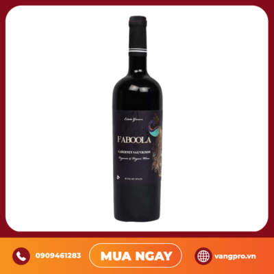 VANG ĐỎ TÂY BAN NHA FABOOLA CABERNET SAUVIGNON ORGANIC