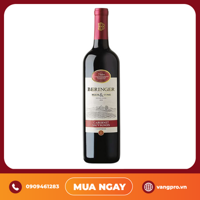 VANG ĐỎ MỸ BERINGER MAIN & VINE CABERNET SAUVIGNON CALIFORNIA