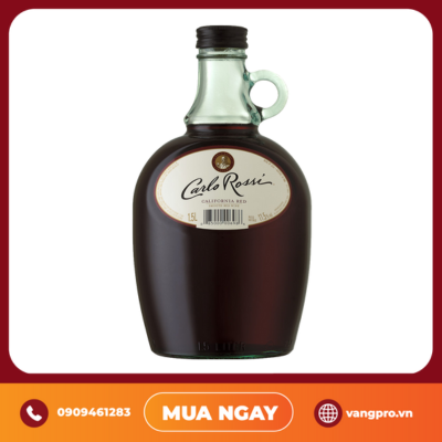 VANG ĐỎ MỸ CARLO ROSSI 1L5