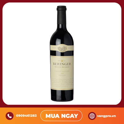 VANG ĐỎ MỸ BERINGER PRIVATE RESERVE 2012