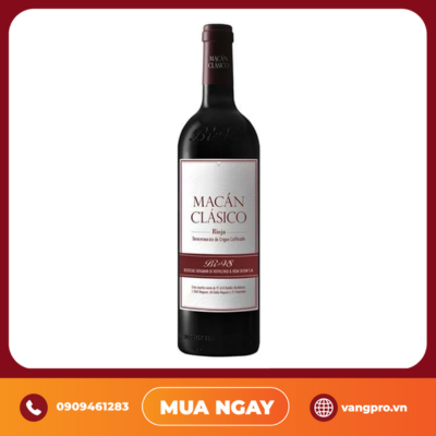 VANG ĐỎ TÂY BAN NHA BODEGAS MACAN CLASICO