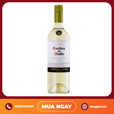 VANG TRẮNG CHILE CASILLERO DEL DIABLO RESERVA SAUVIGNON BLANC