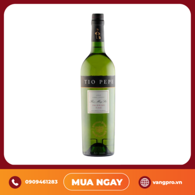 VANG TRẮNG TÂY BAN NHA TIO PEPE JEREZ FINO MUY SECO GONZALEZ BYASS