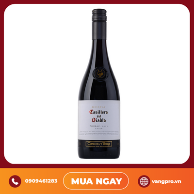 VANG ĐỎ CHILE CASILLERO DEL DIABLO RESERVA SHIRAZ