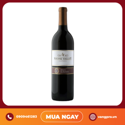 VANG ĐỎ MỸ STONE VALLEY MERLOT CALIFORNIA