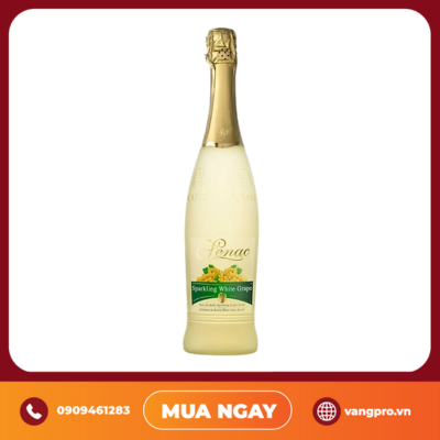VANG SỦI TÂY BAN NHA SENAC SPARKLING WHITE GRAPE JUICE RESEVA (NHO TRẮNG)