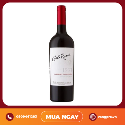 VANG ĐỎ MỸ CARLO ROSSI 1933 CABERNET SAUVIGNON