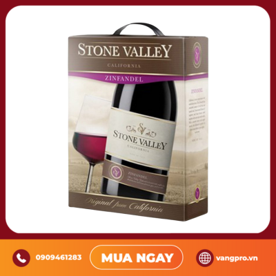 VANG ĐỎ MỸ STONE VALLEY ZINFANDEL BÌNH 3L