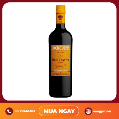 VANG CƯỜNG HÓA BỒ ĐÀO NHA COCKBURN’S FINE TAWNY PORT