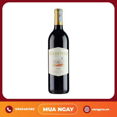 VANG ĐỎ MỸ MOODY PRESS CELLARS MERLOT
