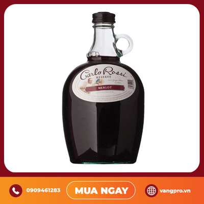 VANG ĐỎ MỸ CARLO ROSSI MERLOT 1.5L