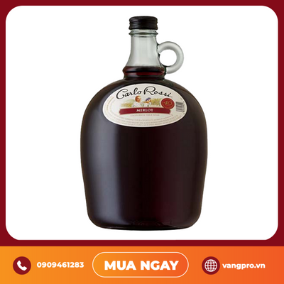 VANG ĐỎ MỸ CARLO ROSSI MERLOT 3L