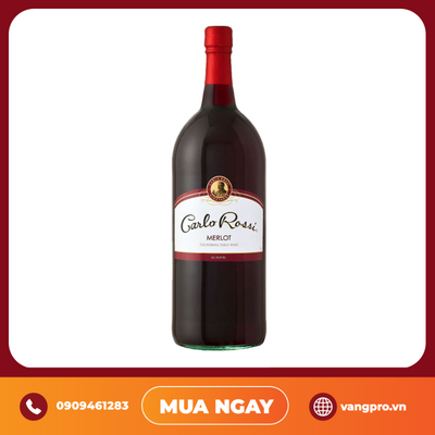 VANG ĐỎ MỸ CARLO ROSSI MERLOT CHAI 1.5L