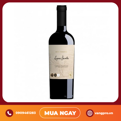 VANG ĐỎ CHILE AGUA SANTA GRAN RESERVA CABERNET SAUVIGNON