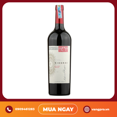 VANG ĐỎ ARGENTINA RICORDI MALBEC ROBLE