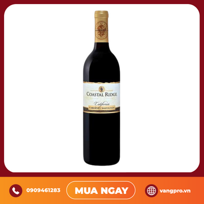 VANG ĐỎ MỸ COASTAL RIDGE CALIFORNIA CABERNET SAUVIGNON
