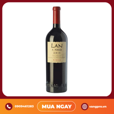 VANG ĐỎ TÂY BAN NHA LAN A MANO 2013 RIOJA RED BLEND