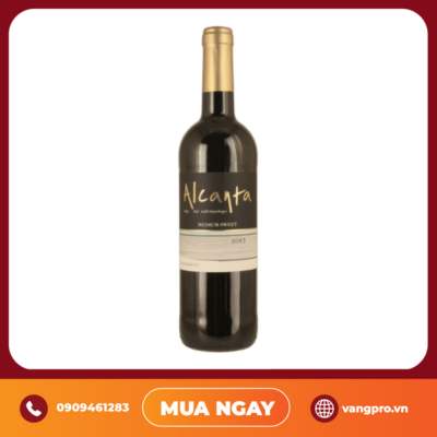 VANG ĐỎ TÂY BAN NHA ALCANTA MEDIUM SWEET RED BLEND