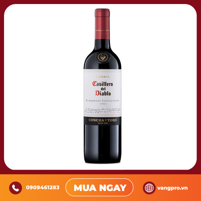 VANG ĐỎ CHILE CASILLERO DEL DIABLO RESERVA CABERNET SAUVIGNON