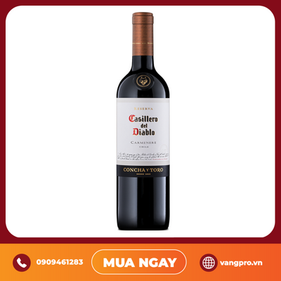 VANG ĐỎ CHILE CASILLERO DEL DIABLO RESERVA CARMENERE