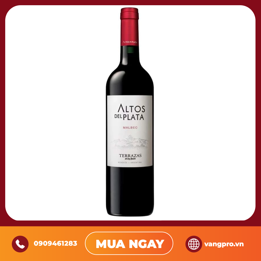 Vang Đỏ Argentina Altos Del Plata Terrazas Malbec