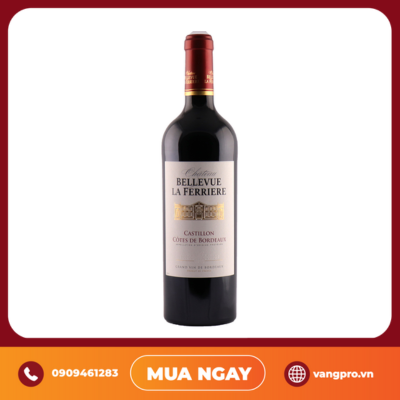 VANG ĐỎ PHÁP CHATEAU BELLEVUE LA FERRIERE CASTILLON 750ML