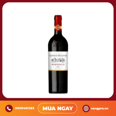 VANG ĐỎ PHÁP BORDEAUX CHATEAU BELLEVUE 2014