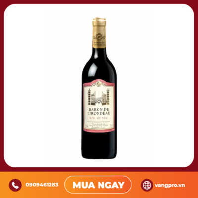 VANG ĐỎ PHÁP BARON DE LIRONDEAU ROUGE SEC