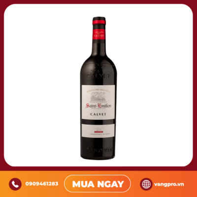 VANG ĐỎ PHÁP CALVET SAINT EMILION GRAND CRU 750ML
